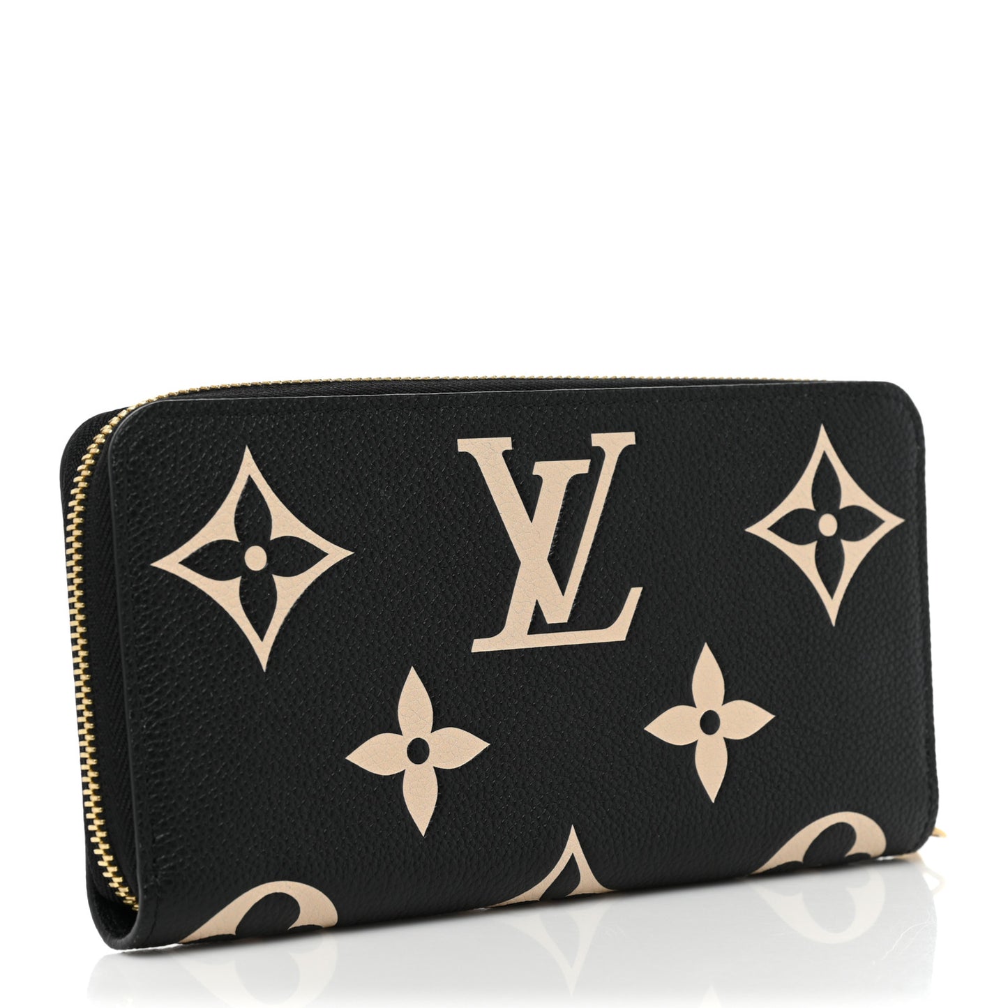Empreinte Monogram Giant Zippy Wallet Black Beige