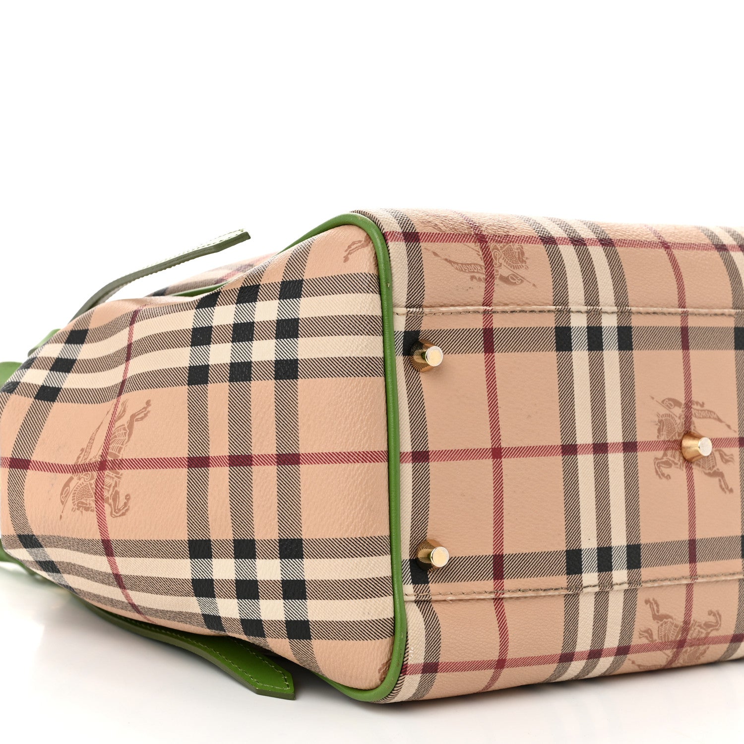 Burberry Haymarket Check Small Canterbury Tote Pine 9 of 10