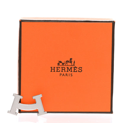 Hermes Palladium Smile H Brooch 5 of 5