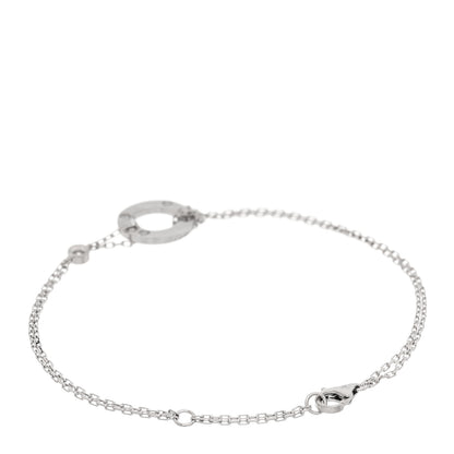 Cartier 18K White Gold Diamond LOVE Bracelet 2 of 5