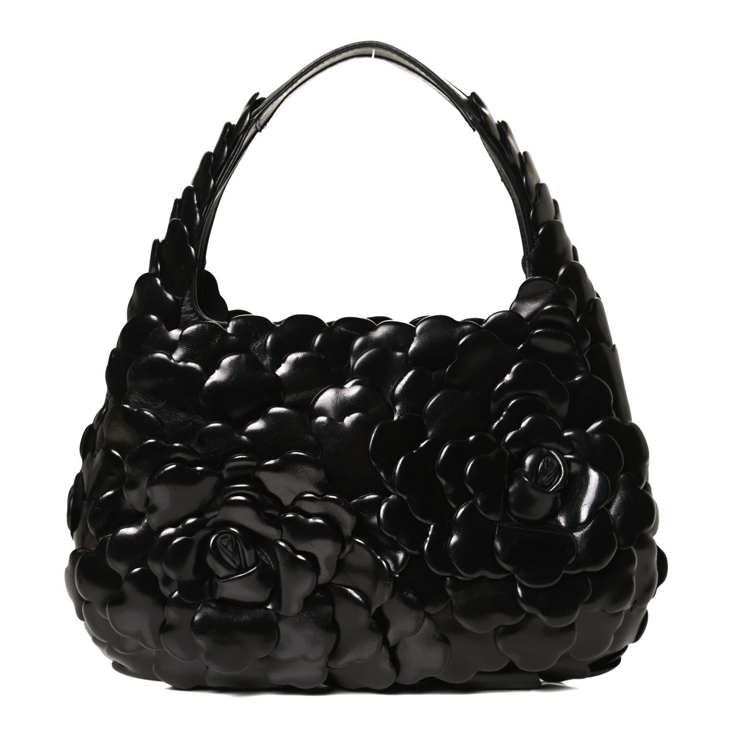 Valentino Garavani Nappa Atelier 03 Rose Edition Small Hobo Black 1 of 11