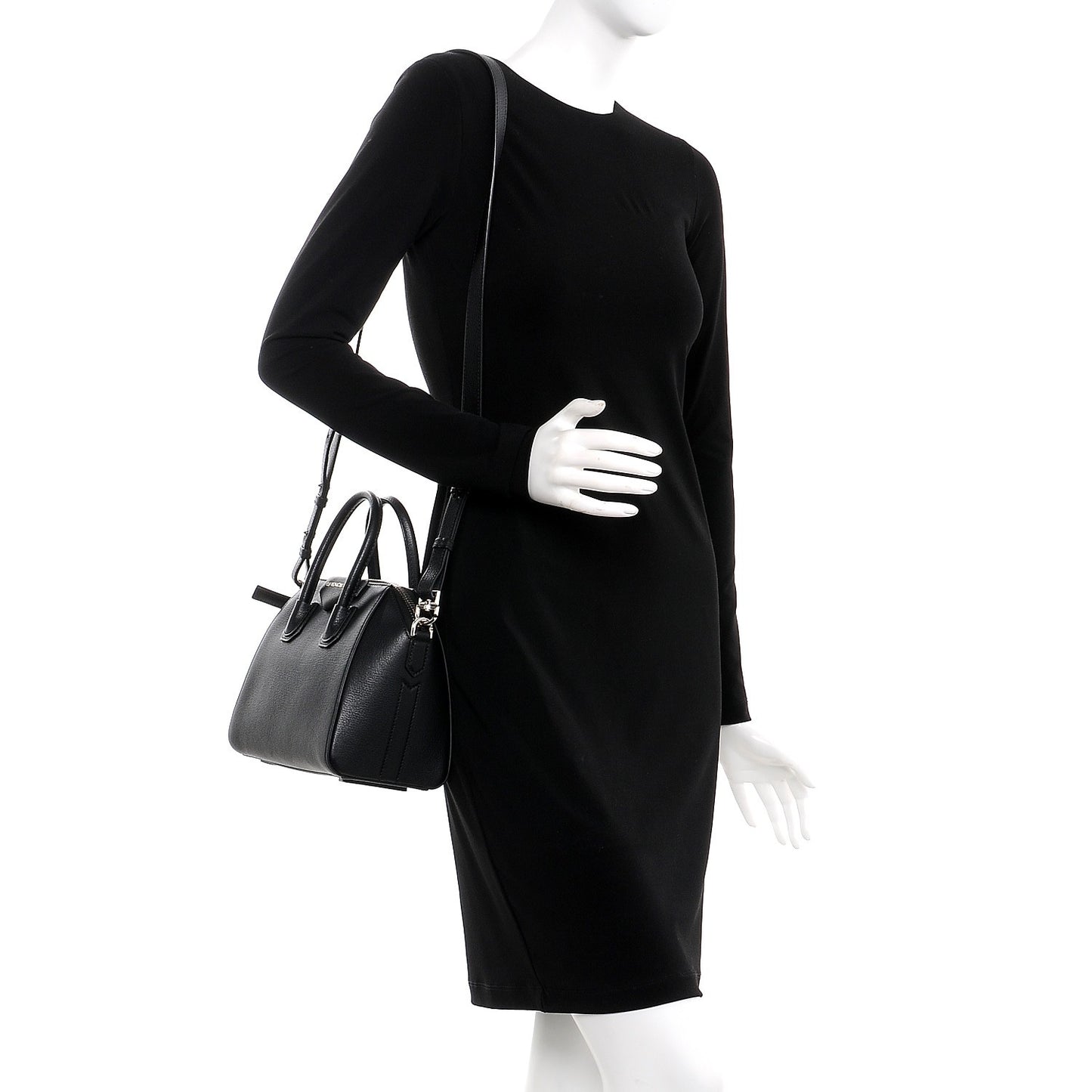 Sugar Goatskin Mini Antigona Black