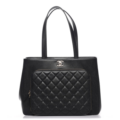 Chanel Caviar Quilted Large Business Affinity Shopping Bag Black 1 of 8