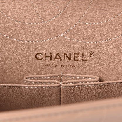 Chanel Aged Calfskin Chevron Quilted 2.55 Reissue 226 Flap Beige 6 of 10