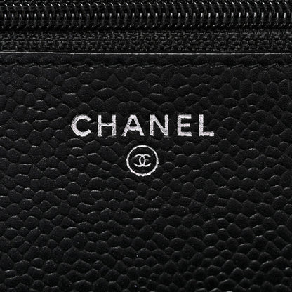 Chanel Caviar Quilted Wallet On Chain WOC Black 6 of 13