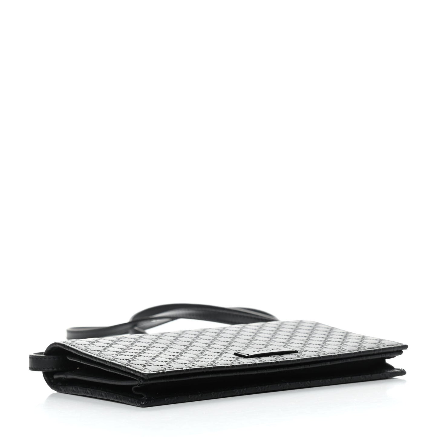Microguccissima Crossbody Wallet Black