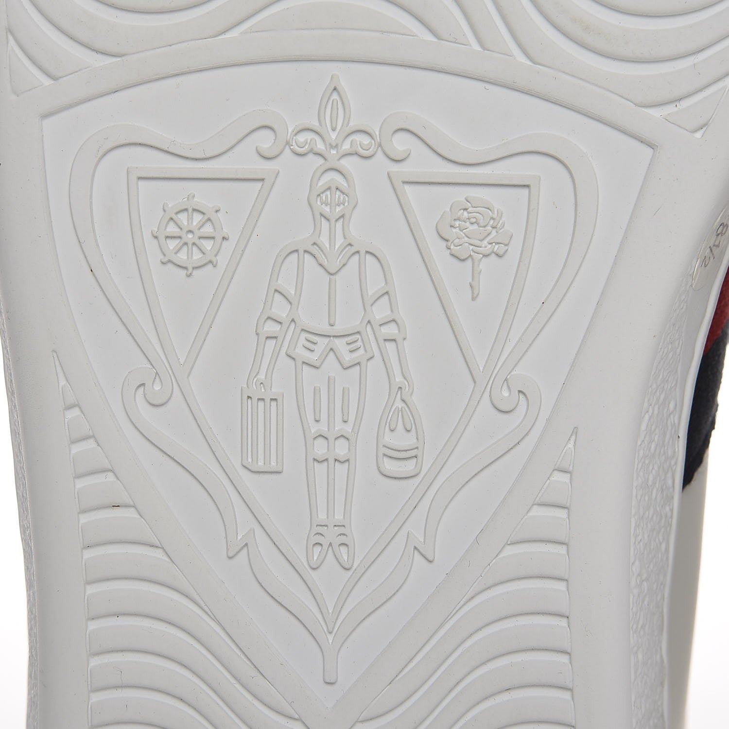 Gucci Calfskin Web Panther Embroidered Mens Ace High Top Sneakers 8.5 White 6 of 9
