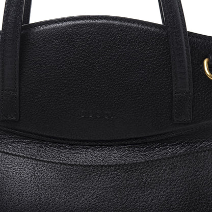 Gucci Grained Calfskin Web Crystal Butterfly Stripe Medium Totem Top Handle Bag Black 14 of 14