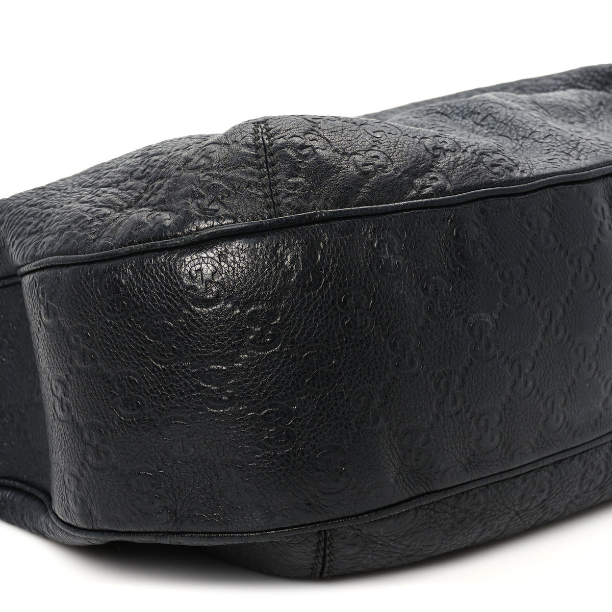 Guccissima Large New Ladies Web Hobo Black