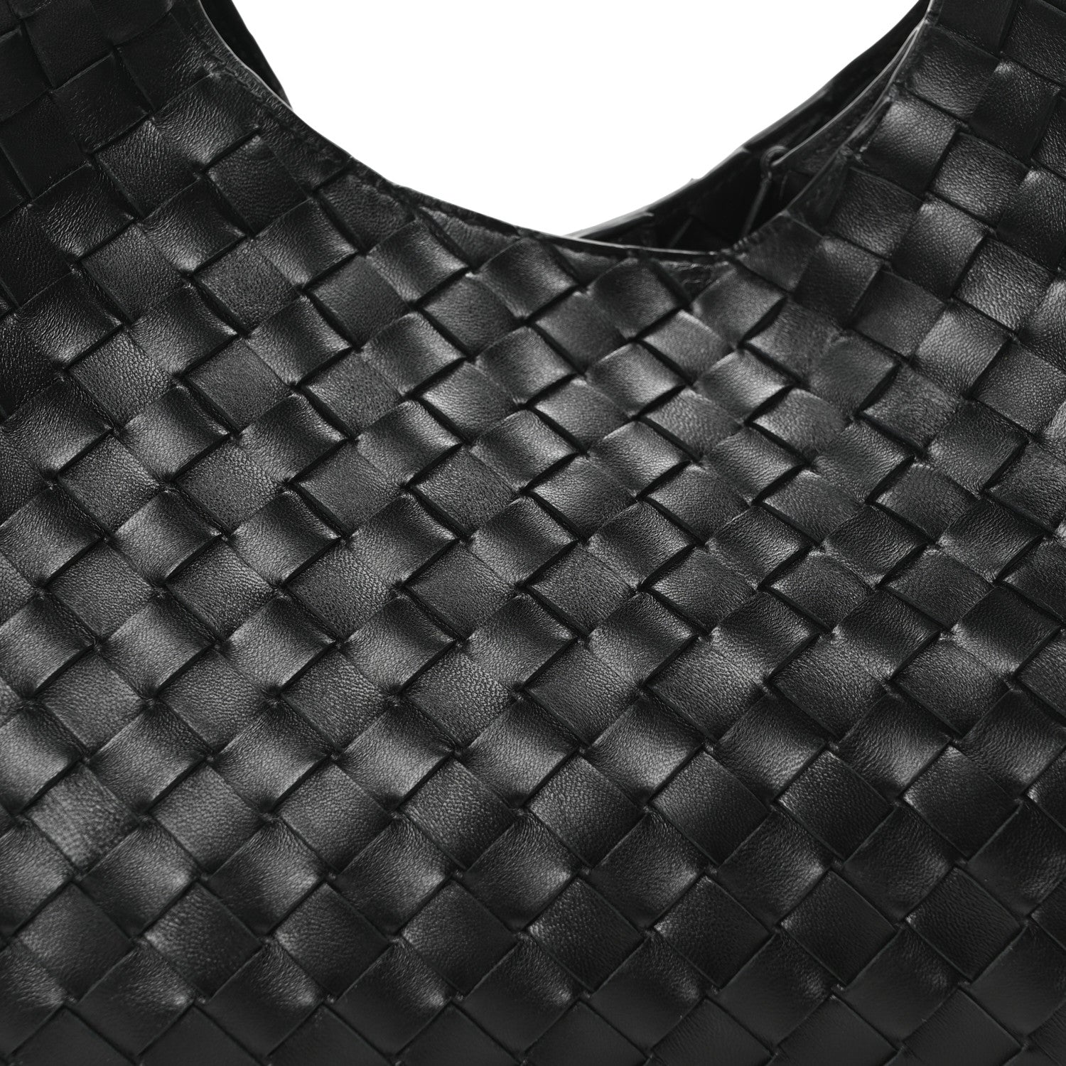 Bottega Veneta Nappa Intrecciato Medium Campana Shoulder Bag Black 7 of 9