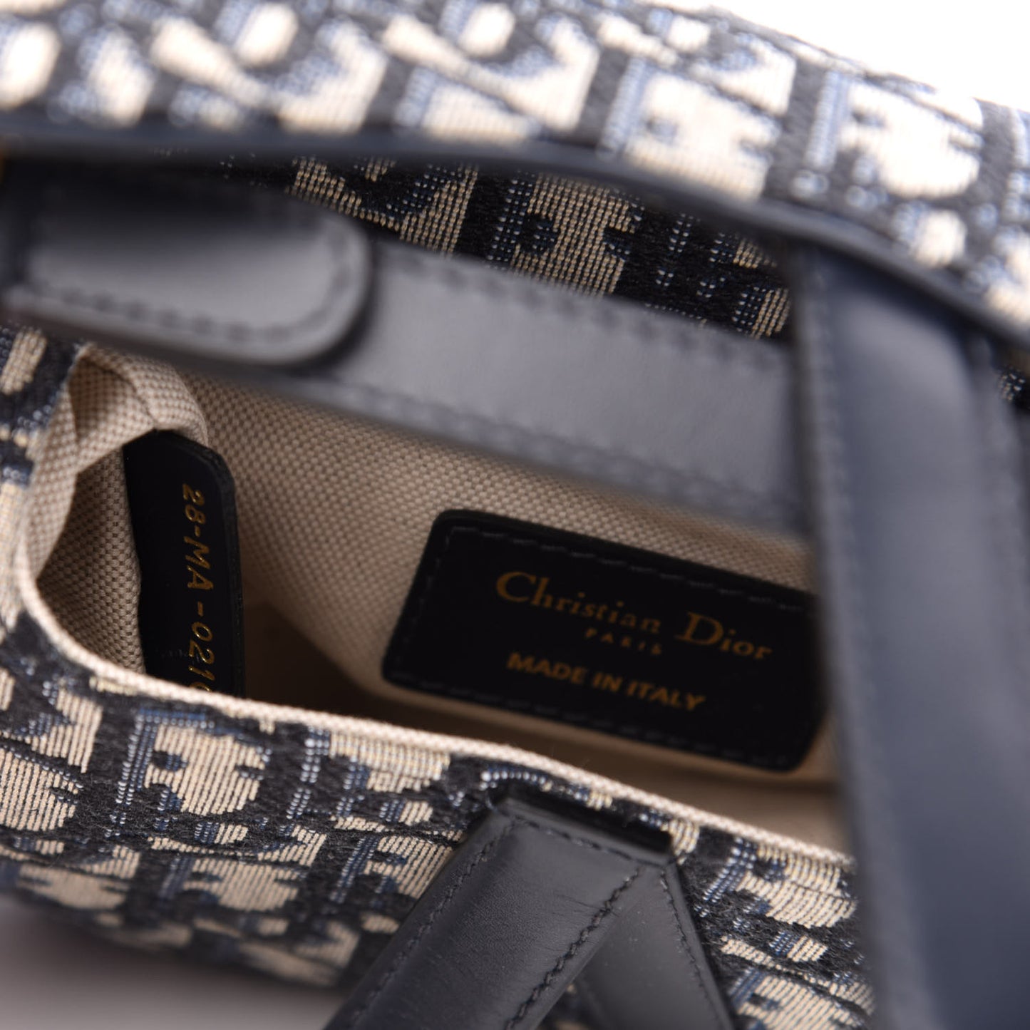 Oblique Mini Saddle Bag Blue