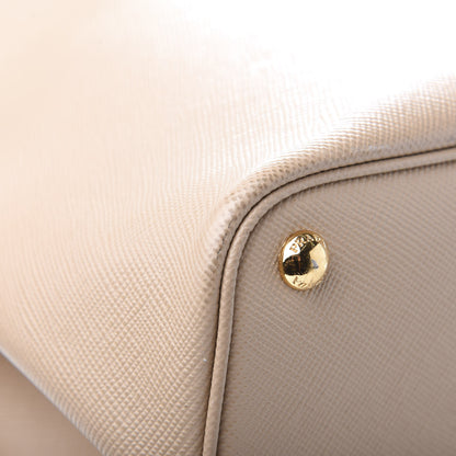 Prada Saffiano Cuir Medium Double Bag Sabbia 14 of 15