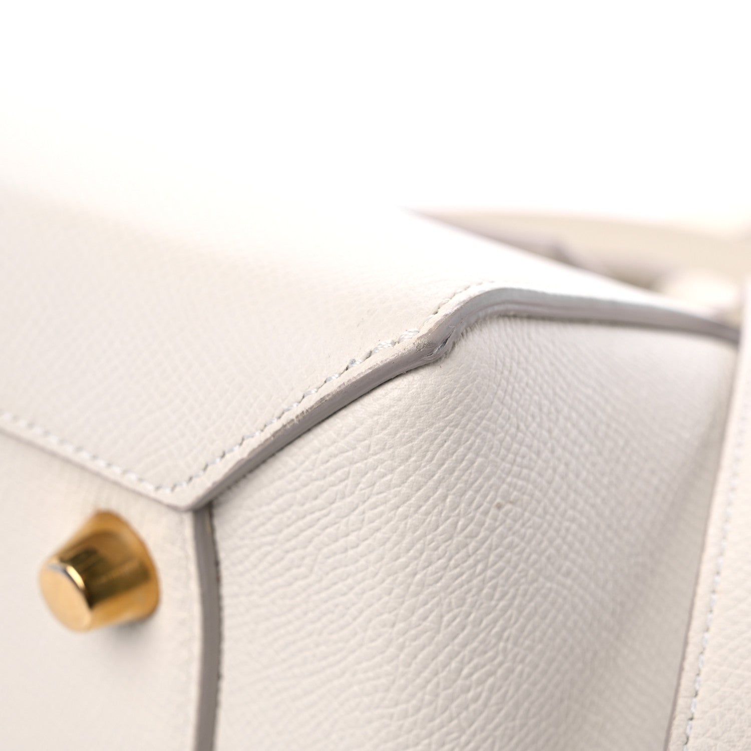 Celine Grained Calfskin Mini Belt Bag White 9 of 14