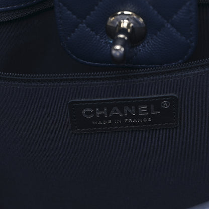 Chanel Caviar Quilted Large Classic Shopping Tote Blue 6 of 9