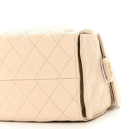 Chanel Caviar Quilted Small Chanel 25 Handbag Beige 9 of 9