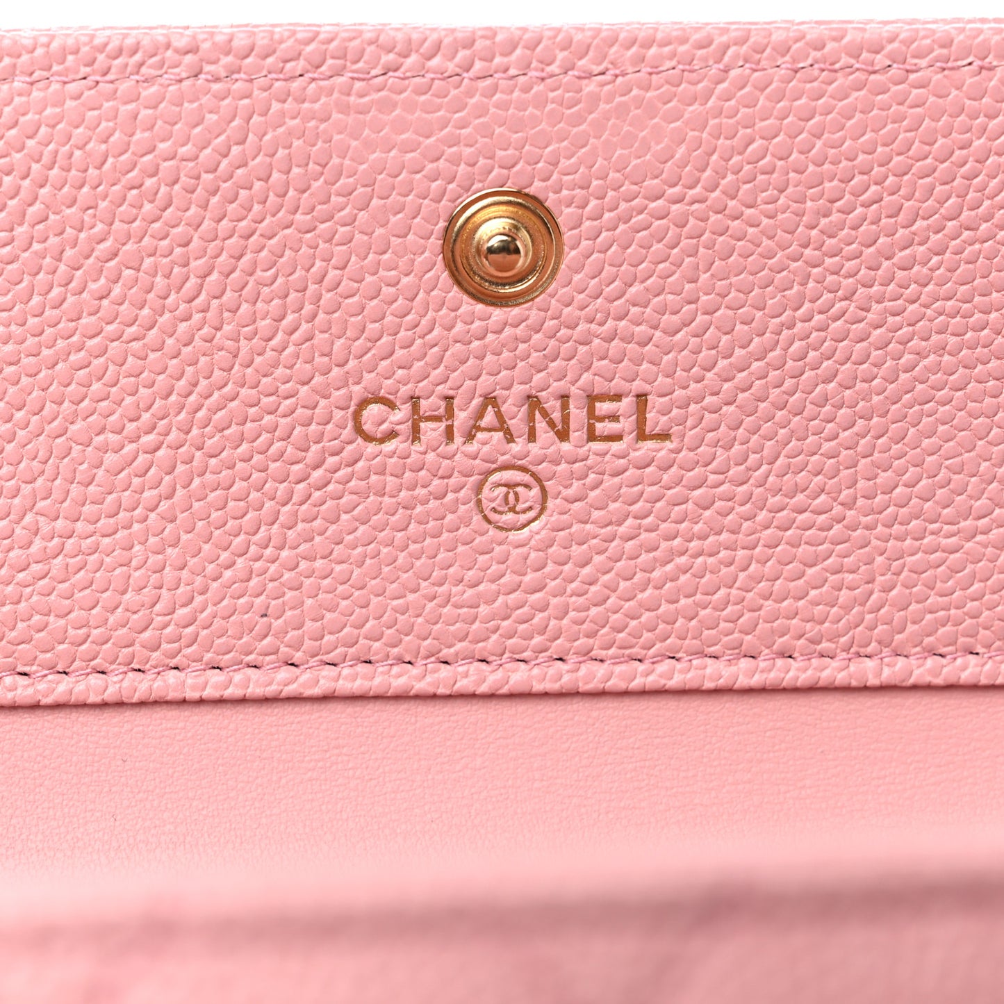 Caviar Quilted Boy Compact Wallet Pink