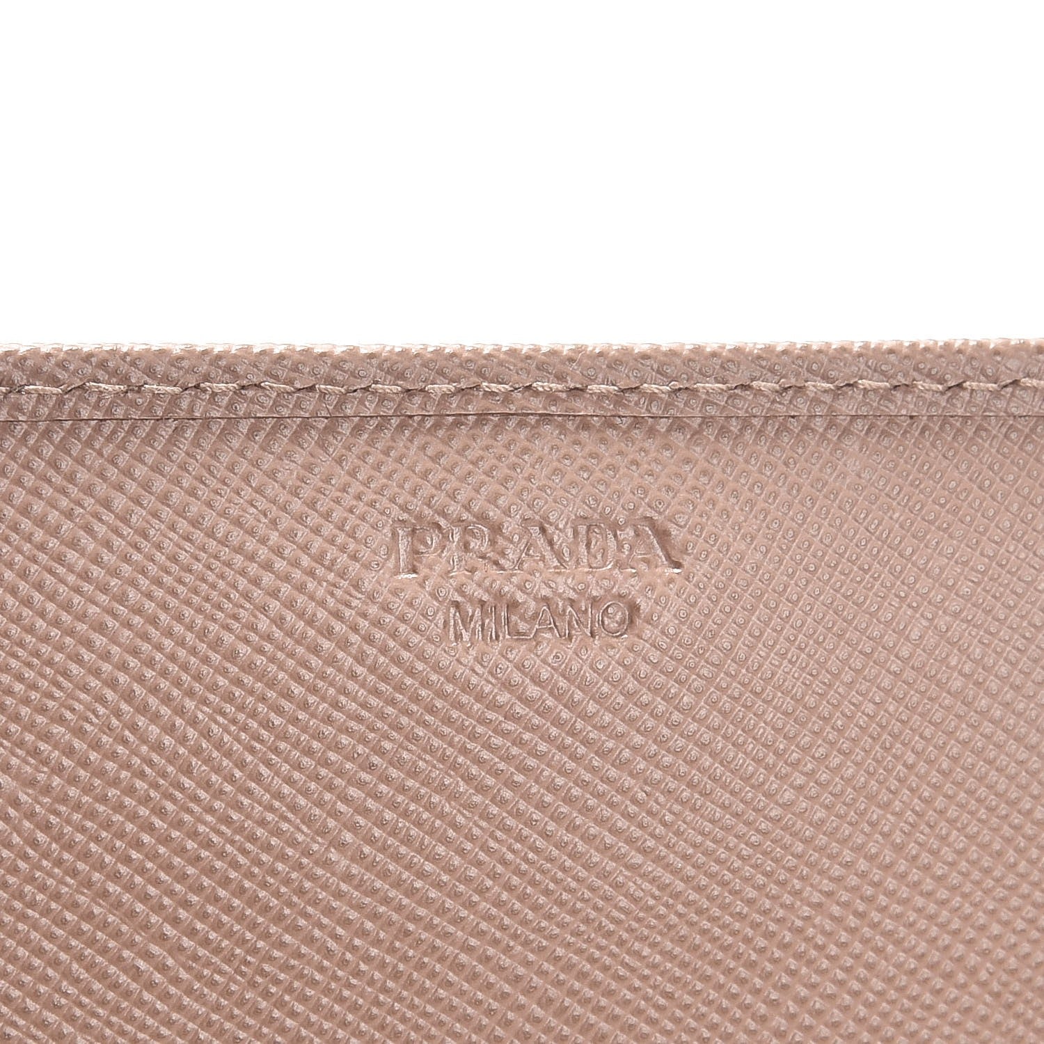 Prada Saffiano Metal Flap Wallet with Strap Cammeo 7 of 9