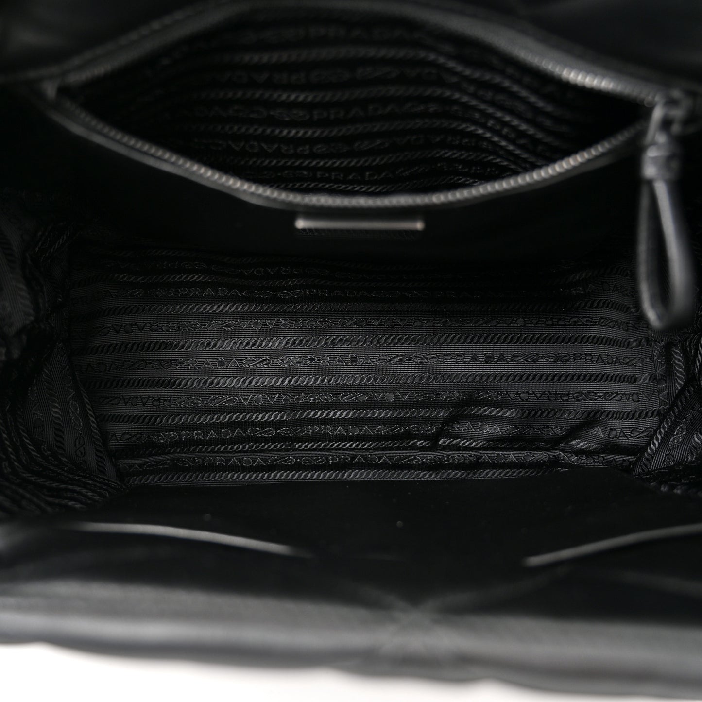 Nappa Quilted Monochrome Chain Tote Bag Black