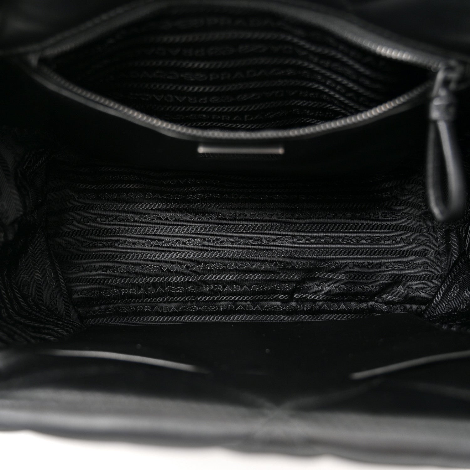 Prada Nappa Quilted Monochrome Chain Tote Bag Black 5 of 9