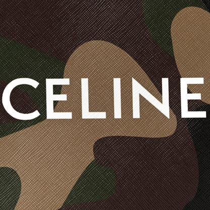 Celine Canvas Calfskin Mini Vertical Cabas Khaki 8 of 12