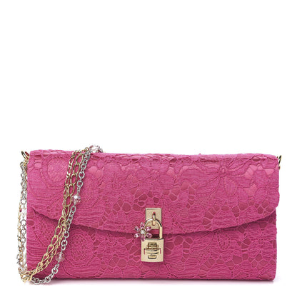 Dolce & Gabbana Lace Miss Bonita Evening Pochette Fuxia 1 of 8