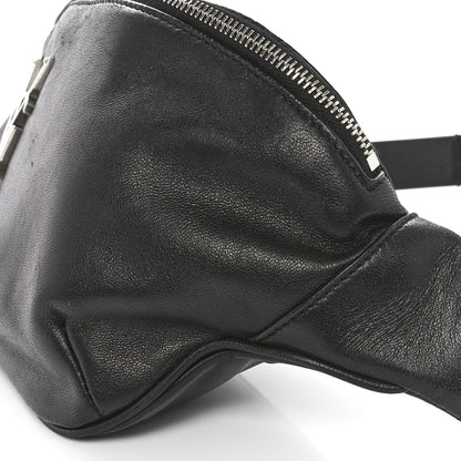 Saint Laurent Lambskin Monogram Belt Bag Black 9 of 10
