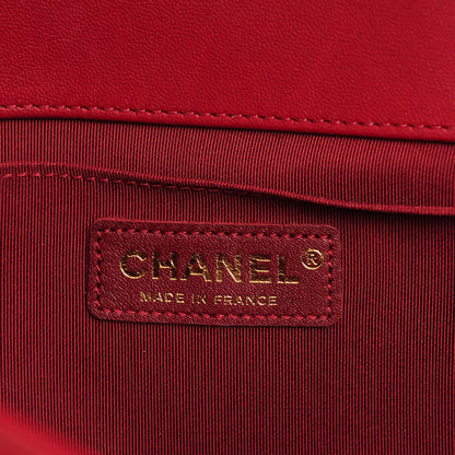 Chanel Lambskin Quilted Medium Boy Flap Red 10 of 15