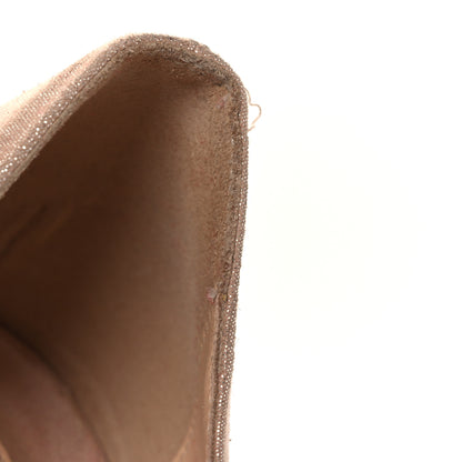 Christian Louboutin Iridescent Veau Velours Catchy One 100 Pumps 38 Nude 15 of 15