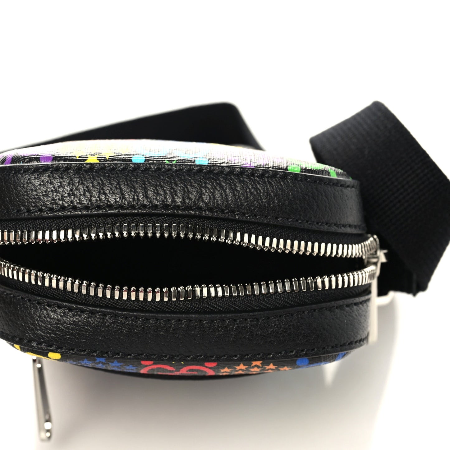 GG Supreme Monogram Psychedelic Messenger Bag Black