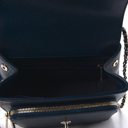 Chanel Caviar Quilted Small Business Affinity Flap Navy 5 of 8