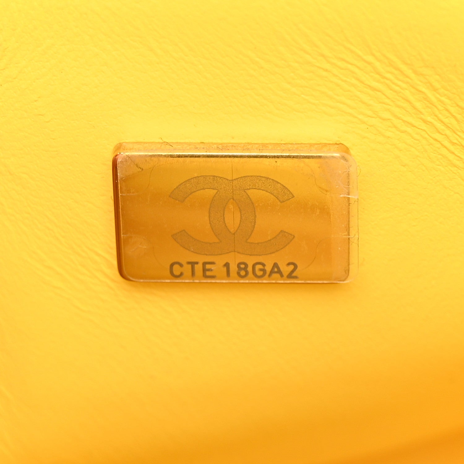 Chanel Lambskin Quilted Mini Square Flap Yellow 7 of 11