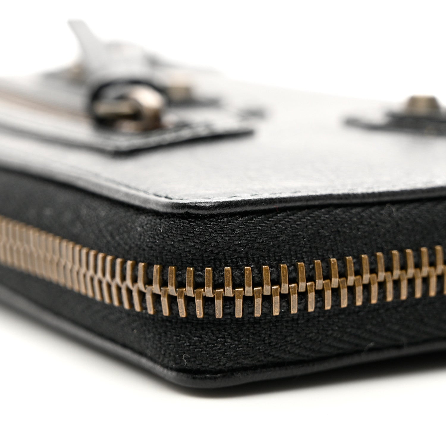 Balenciaga Agneau Classic Hardware Continental Zip Around Wallet Black 9 of 9