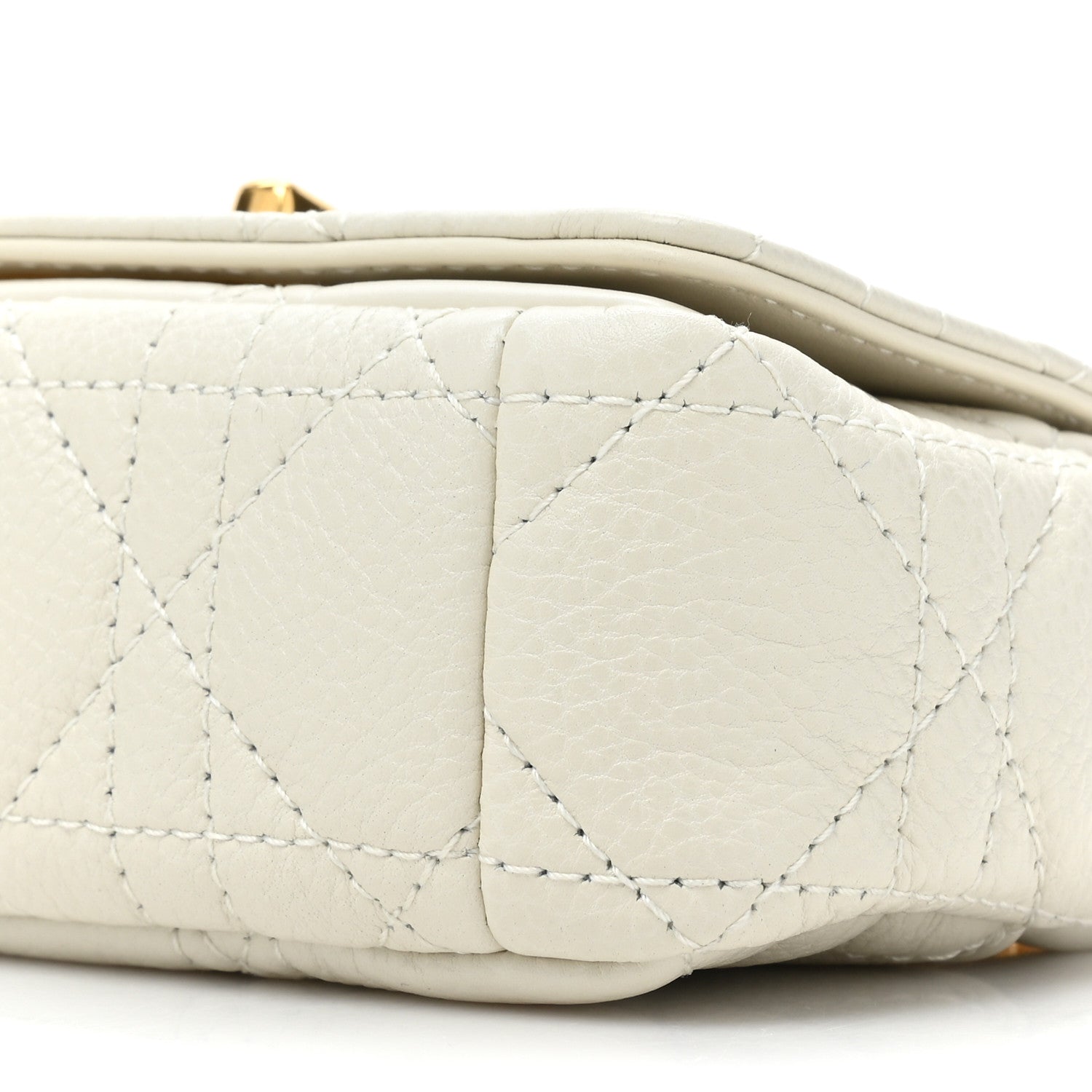 Christian Dior Supple Calfskin Cannage Micro Caro Bag Latte 8 of 8