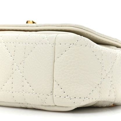 Christian Dior Supple Calfskin Cannage Micro Caro Bag Latte 8 of 8