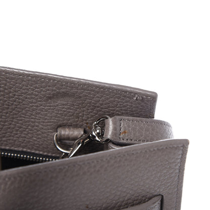 Saint Laurent Grained Calfskin Small Sac De Jour Fog 13 of 14