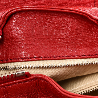 Chloe Calfskin Medium Paddington Satchel Red 6 of 9