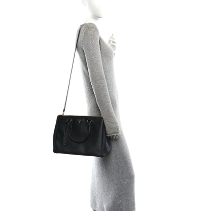 Prada Saffiano Lux Large Galleria Double Zip Tote Black 2 of 12