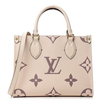 Louis Vuitton Empreinte Monogram Giant Onthego PM Creme Bois De Rose 1 of 10