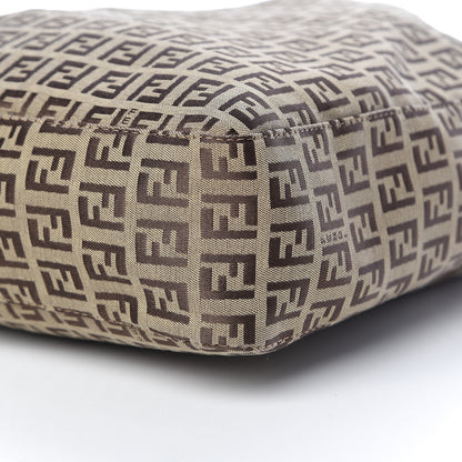 Fendi Zucchino Shopping Tote Mogano Panna Brown 10 of 14