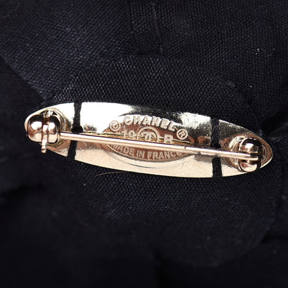 Chanel Lambskin Chain CC Camellia Brooch Black 4 of 5