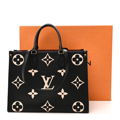 Louis Vuitton Empreinte Monogram Giant Onthego MM Black Beige 10 of 10