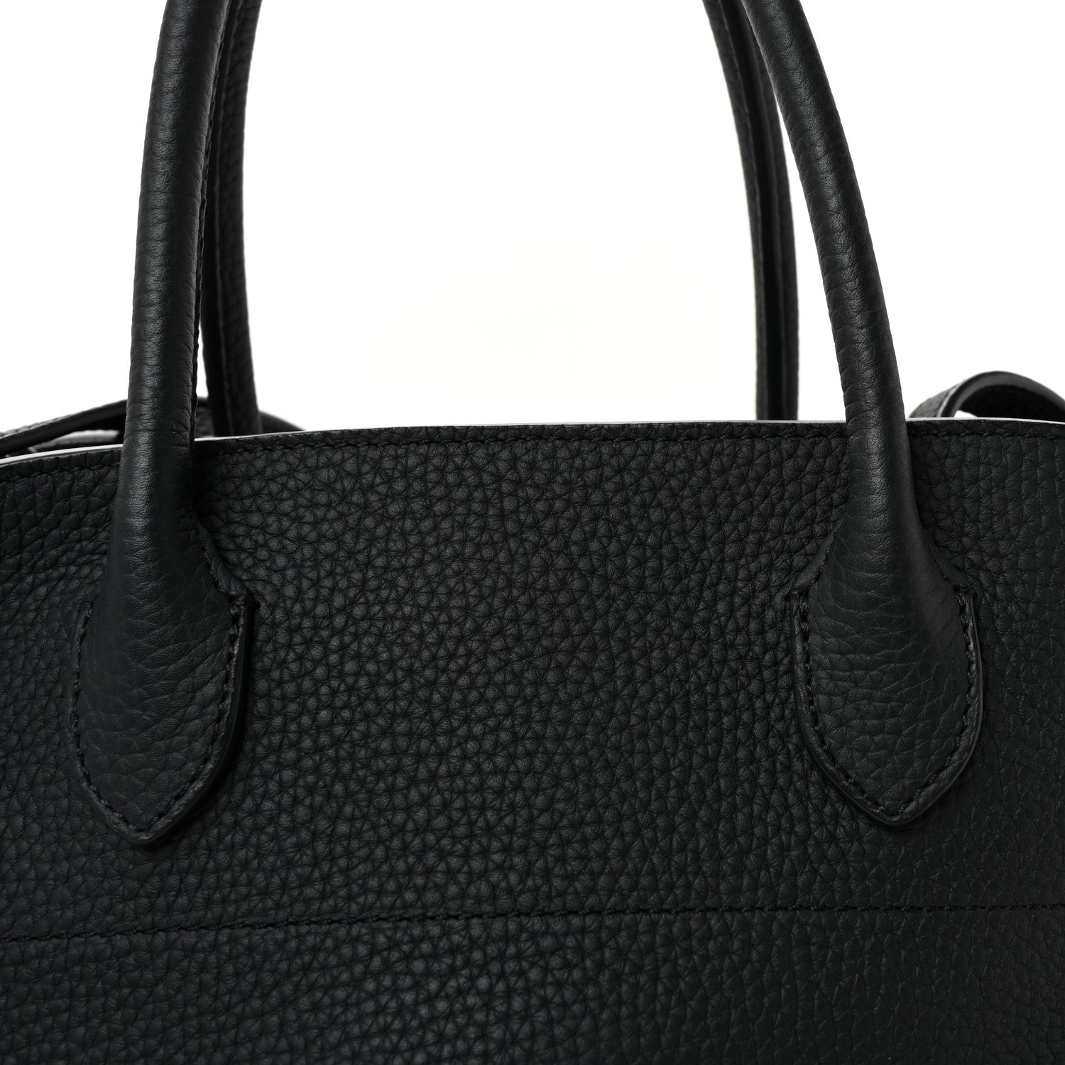 The Row Matte Grained Calfskin Soft Margaux 12 Dark Navy 7 of 9