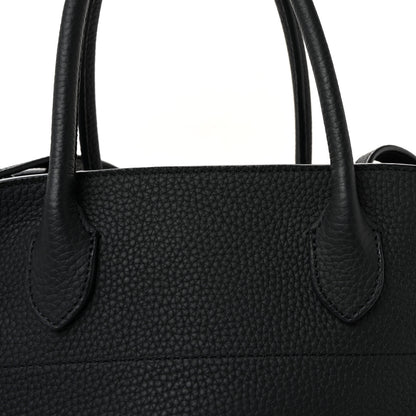 The Row Matte Grained Calfskin Soft Margaux 12 Dark Navy 7 of 9