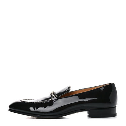 Louis Vuitton Patent Monogram Mens Club Loafers 8.5 Anthracite 1 of 16