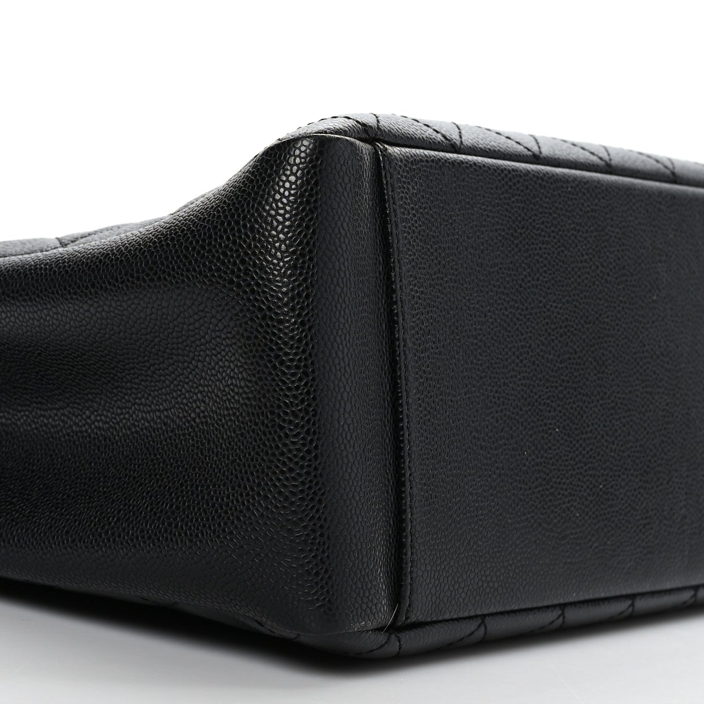 Caviar Quilted Grand Shopping Tote GST Black
