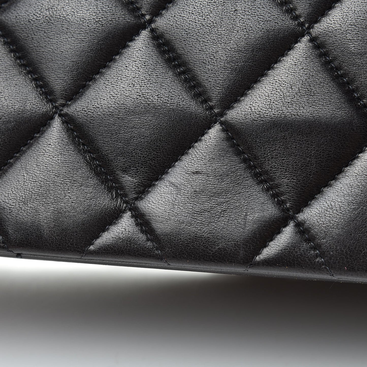 Lambskin Quilted Small Single Flap Brown