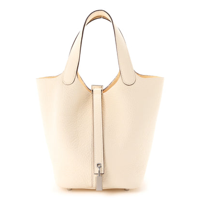 Hermes Taurillon Clemence Picotin Lock 18 PM Nata Nata 1 of 11