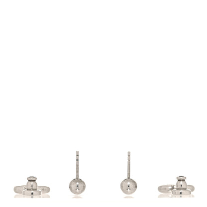 Christian Dior Metal Petit CD Drop Earrings Silver 3 of 4