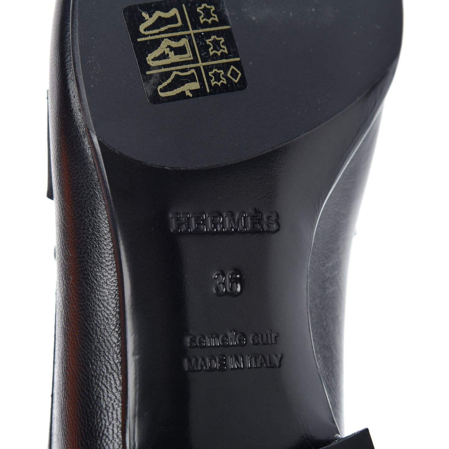 Goatskin Paris Loafers 36 Black