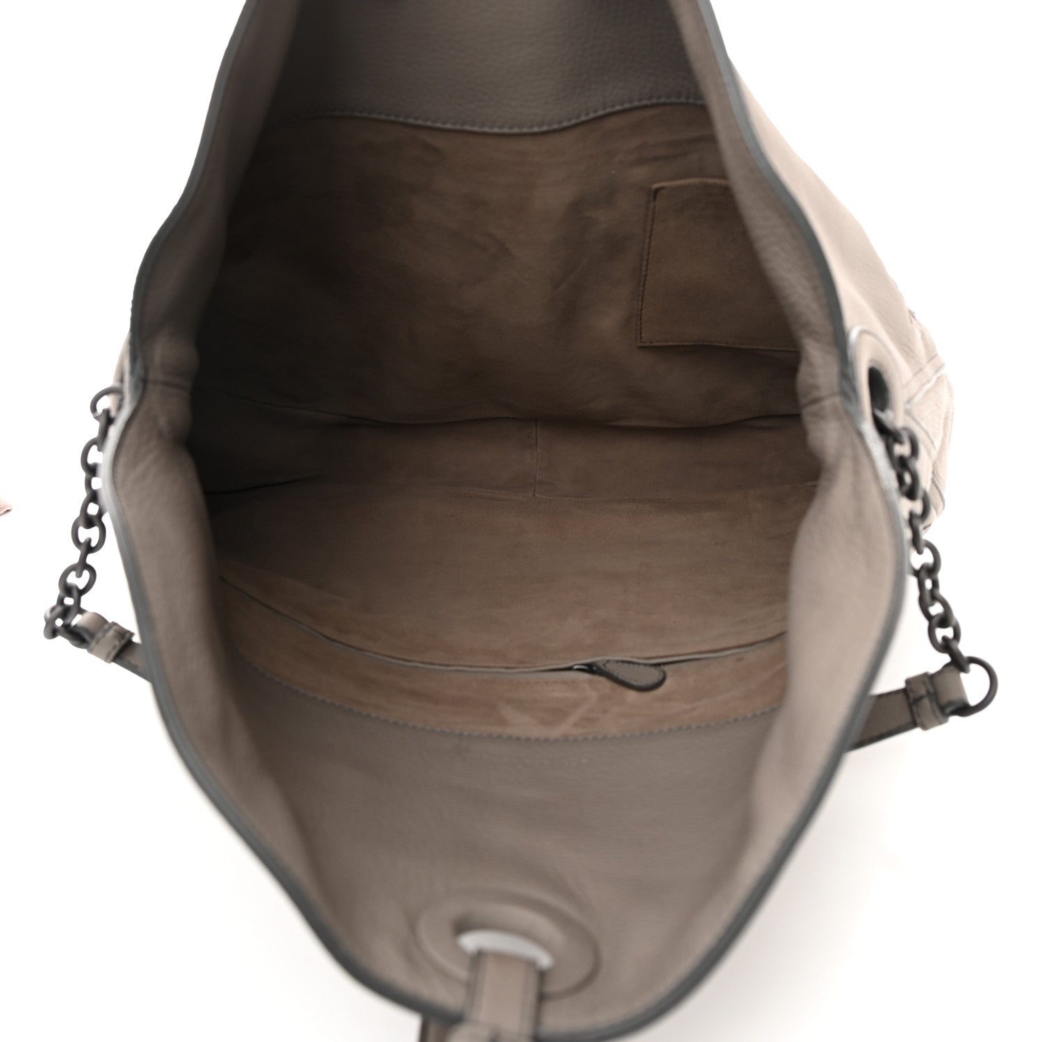 Bottega Veneta Cervo Intrecciato Flap Top Hobo Steel 5 of 16